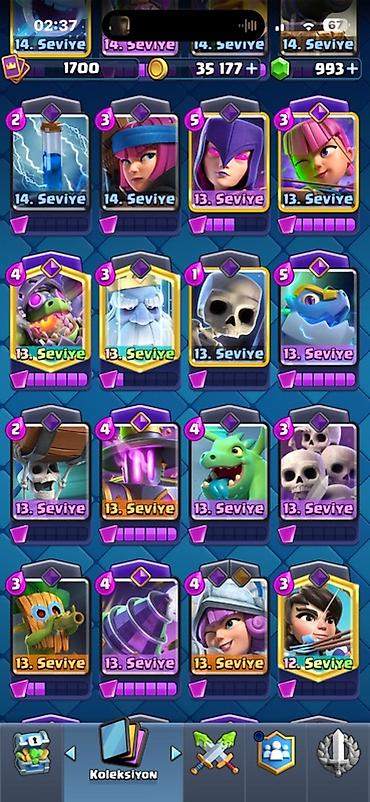 İncəsənət və kolleksiyalar: Clash Royale (8 il) + Clash of Clans(10il) hesabı (ikisi bir maildir — 8