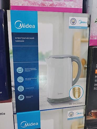 сокани вафельница: Электрический чайник Midea MK-SH17M301-1 - Объём: 1,5 л - Мощность — 1