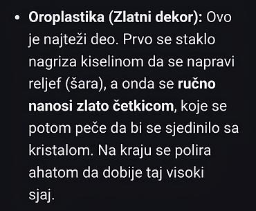 Ostali antikviteti: Luksuzne kristal case za vino1955/56 god,rucni rad — 6