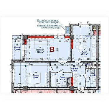 gala group: 2 комнаты, 73 м², Азия Молл Элитка, 8 этаж, Свежий ремонт — 7