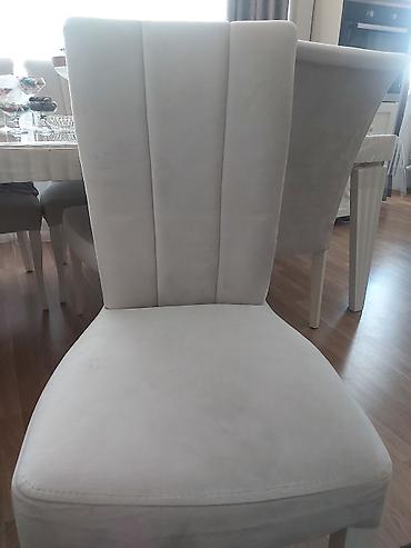 işlənmiş stular: Qonaq otağı üçün, İşlənmiş, Qatlanmayan, rəng - Bej Stul — 1