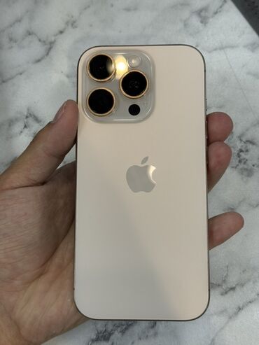Apple iPhone: IPhone 16 Pro, Б/у, 256 ГБ, Золотой, 92 %