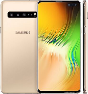 samsung galaxy s10 lite цена в бишкеке: Samsung Galaxy S10 5G, Б/у, 256 ГБ, цвет - Золотой, eSIM