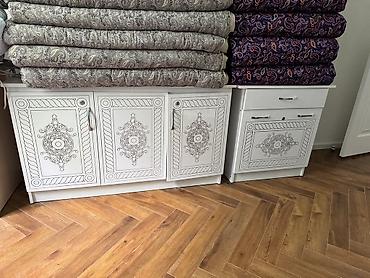 тумблер: Тумба для вещей и одежды, Б/у, Без зеркала, ЛДСП, цвет - Белый — 1