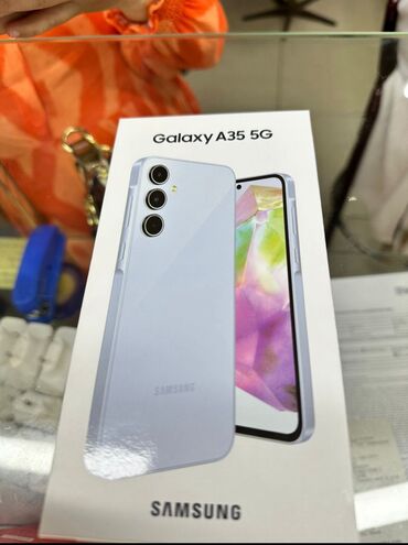 ddr 3 8gb: Samsung Galaxy A35, Б/у, 256 ГБ, цвет - Голубой, 1 SIM, 2 SIM, eSIM