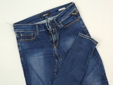 damskie ogrodniczki jeans: Jeansy damskie, XS