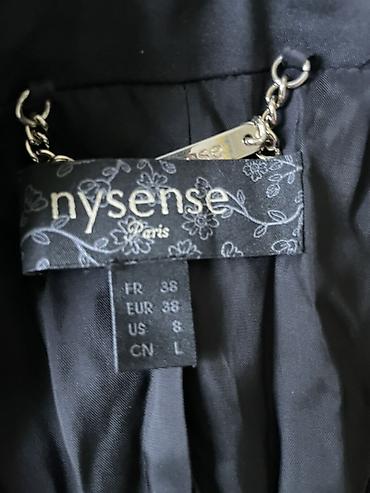 18 одежда: Жакет Nysense Paris - Женский классический жакет темно-синего цвета - — 3