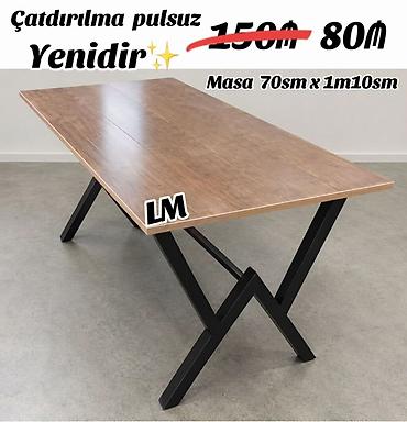 Yeni MASALAR Yeni və sifarişlə Qiymət: 80₼ Masa 1.10x70 lalafo.az -da Yeni MASALAR Yeni və sifarişlə Qiymət: 80₼ Masa 1.10x70