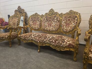 Stilske garniture: Luksuzni barokni set garniture za sedenje – 3 dela - Sastav: trosed — 5