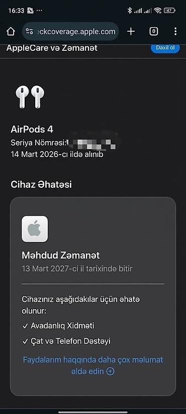 14 pro max 128: Apple AirPods 4 – simsiz qulaqlıq Xüsusiyyətlər: - Model: AirPods 4 — 2