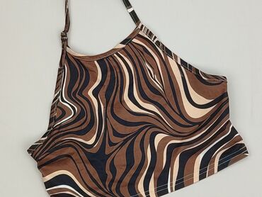 bluzka eko skora: Top, Shein, 10 lat, 134-140 cm, stan - Idealny