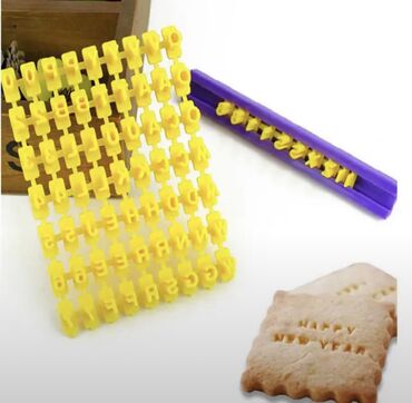 пластик тара: Набор форма для бисквитов печенья английский, алфавитно-цифровой пресс
