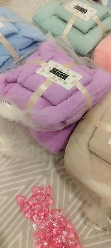 Полотенца: Комплект из двух полотенец, коралловый флис. Одно банное 70*140 см at lalafo.kg — 2 Полотенца: Комплект из двух полотенец, коралловый флис. Одно банное 70*140 см — 2