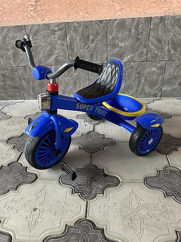 trike: Детский трёхколёсный велосипед SUPER TRIKE - Цвет: синий с жёлтыми — 1