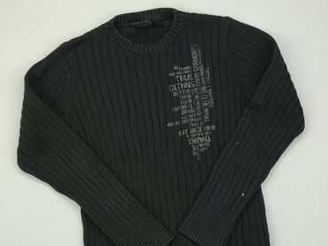 czarny elegancki sweterek: XS, stan - Dobry