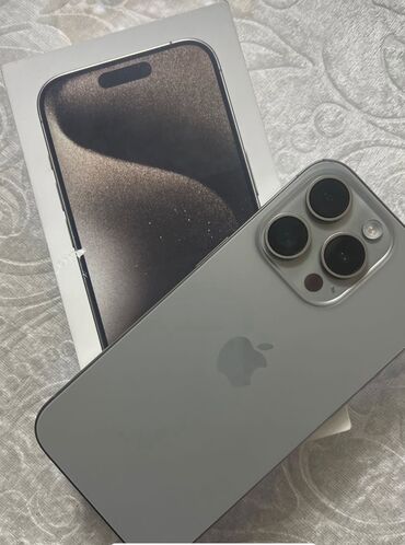 бишкек айфон 13 цена: IPhone 15 Pro, Колдонулган, 256 ГБ, Natural Titanium, Заряддоочу түзүлүш, Коргоочу айнек, Каптама, 88 %
