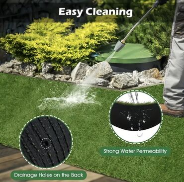 Süni güllər: Süni qazon, kovralit, dekor — Green_Layn 🌱 Süni qazon – Təbii görünüş — 18