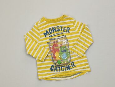 żółta koszulka chłopięca: Bluzka, F&F, 12-18 m, stan - Dobry