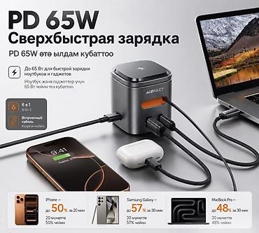 ace: Док-станция 6 в 1 ACEFAST Z9 80 Вт — беспроводная зарядка Qi2, GaN — 2