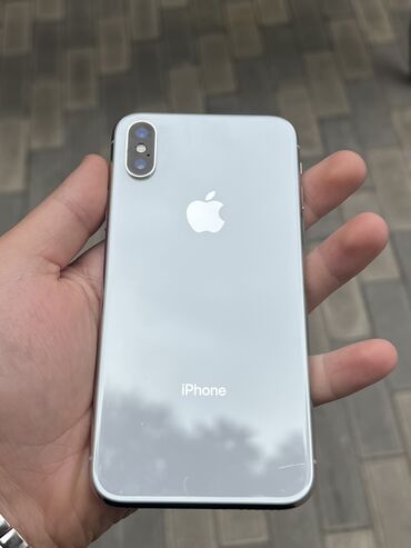 iphone ikinci el: IPhone X, 64 GB, Gümüşü, Face ID, Simsiz şarj, Zəmanət