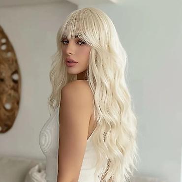 Perike i klipse: Perika sa šiškama – duge frizure u više boja - Stilovi: ravna ekstra — 10