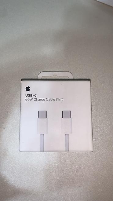 (Tam originam)Apple USB‑C 60W Şarj Kabeli (1 m) - Model: A2795, kod