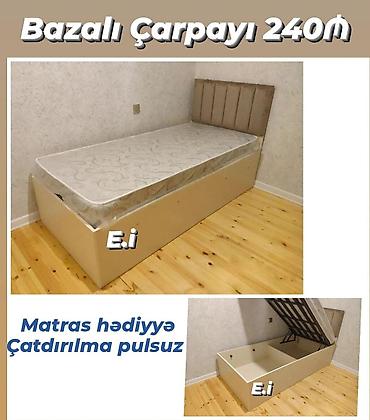 yataq basliqlari: Yeni, Təknəfərlik çarpayı, Bazalı, Matras ilə, Siyirməsiz — 1
