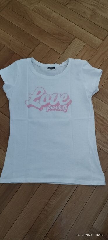 Women's T-shirts and tops: S (EU 36), Cotton, color - White
