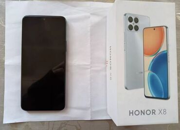 honor magic v qiymeti: Honor 8X, 128 GB, rəng - Göy, Barmaq izi, İki sim kartlı