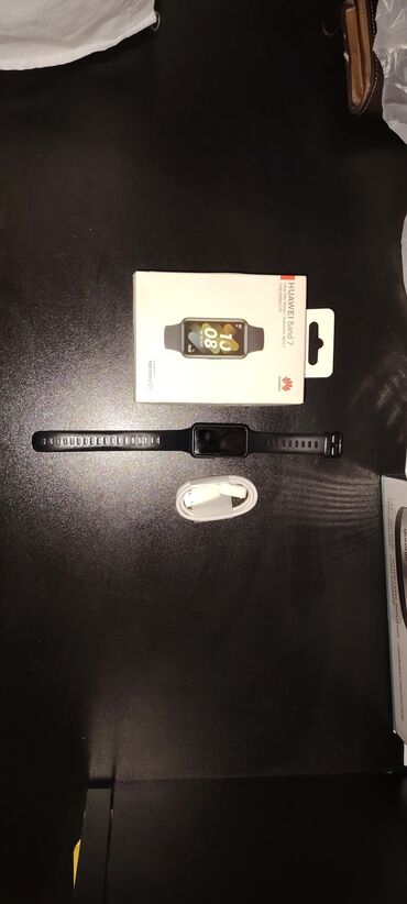 smart band: Б/у, Смарт часы, Huawei, Сенсорный экран, цвет - Черный