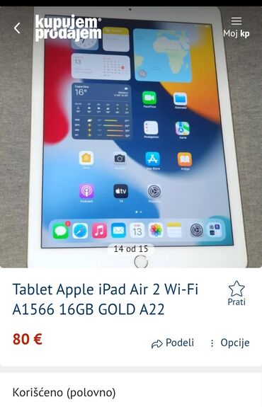 Tableti: O R I G I N A L ® " Apple iPad AIR 2 " ® U fantastičnom odličnom — 2