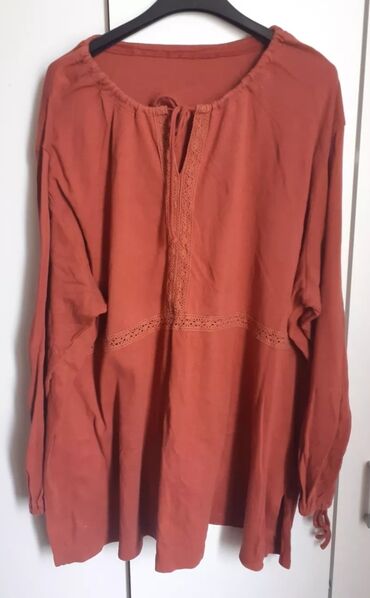 Košulje, bluze i tunike: XL (EU 42), Jednobojni, bоја - Crvena