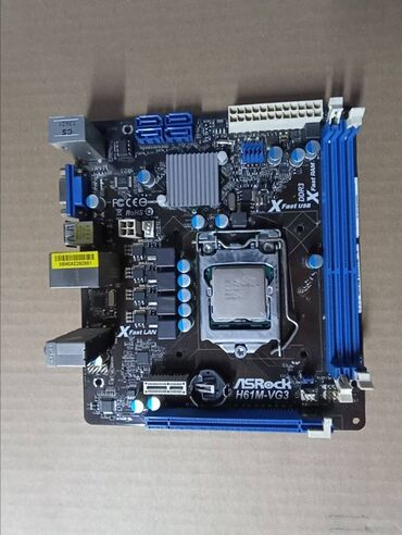 материнские платы asrock: Материнская плата, Б/у, ASRock, LGA1155, Micro-ATX, Для ПК