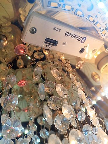 gunəş paneli projektor: Led Çılçıraq, 4 və daha çox lampa, Xrustal — 3
