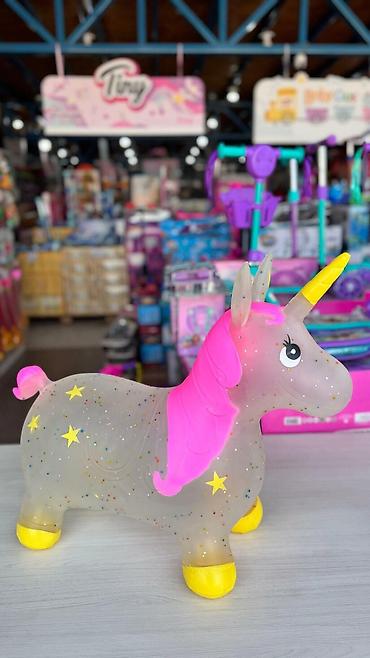 Игрушки: Надувной единорог-прыгун для детей 2–5 лет 🦄 Весёлый надувной прыгун — 6