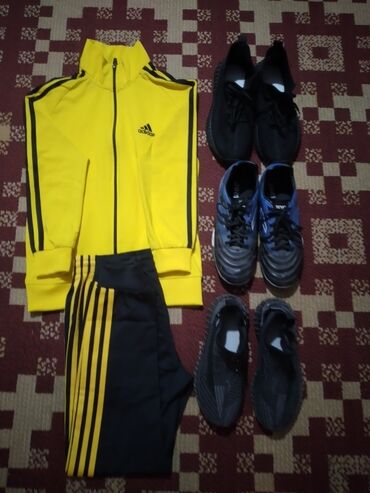 спартивный одежда: Спортивный костюм Adidas турецкий обувь Adidas yeezy чёрный 40 размер