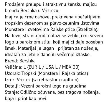 pull and bear novi sad: Bershka ženska majica sa tropskim printom - Brend: Bershka - — 4