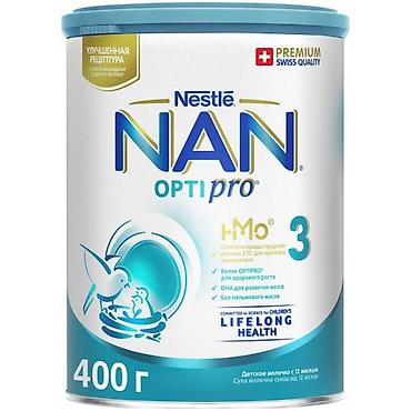 nan смесь цена: Детская молочная смесь Nestlé NAN OPTIPRO 3, 400 г. - Возраст: с 12 — 1