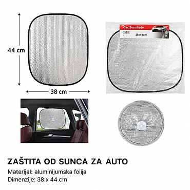 KMT Srebrni bočni štit za automobil 2002500 Opis: - Srebrni bočni