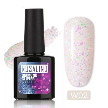 гель лаки оптом: Лак гель для ногтей Rosalind - цвет W02, 10 мл