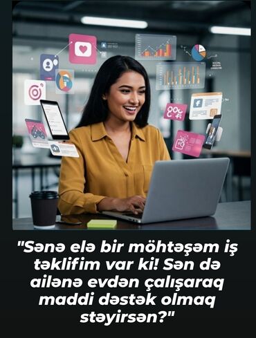Tikinti ixtisasları: Marketoloq tələb olunur, Onlayn iş, İstənilən yaş, Təcrübəsiz