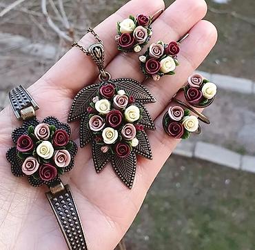 Наборы украшений: Новинка Комплекты: подвеска на цепочке, серьги, браслет; в некоторых — 3