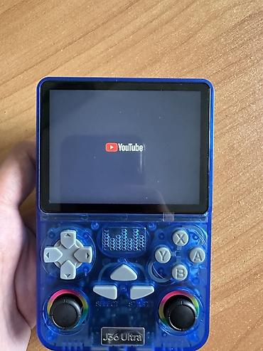 пк руль: Портативная игровая консоль J36 Ultra (синий прозрачный корпус) - — 5
