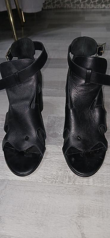 melek sepler instagram: Qadın sandal/kandalları – qara rəng - Material: yumşaq dəri üst — 2