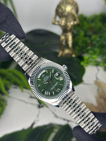 Aksesuarlar: Rolex Day-Date stilində kişi qol saatı - Korpus: paslanmayan polad — 8