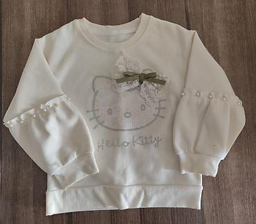 hello kitty: Uşaq üçün krem rəngli sweatşört - Model: Hello Kitty dizaynlı - — 1