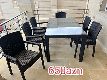 Bağ, çöl masa və oturacaq dəstləri: Plastik stol stullar anbardan birbaşa satış şəhərdaxili çatdırılma — 5