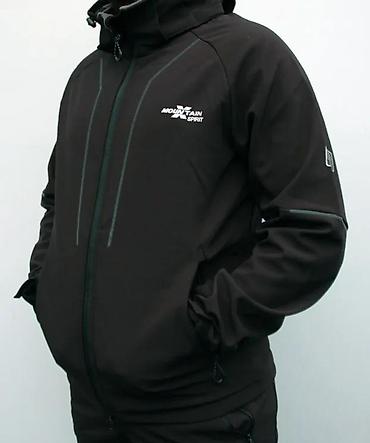 Jakne za prelazni period: Muška softshell jakna Mountain X Spirit – crna - Materijal: softshell — 2