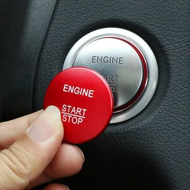 авто наклейки: Наклейка на кнопку запуска и остановки двигателя автомобиля, диаметр
