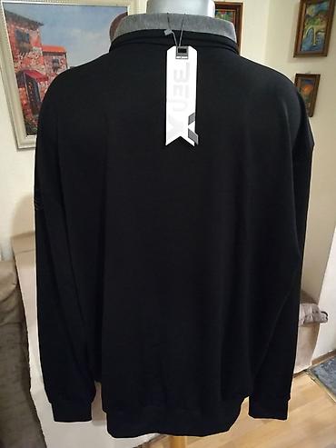 beloved marka: Novi muski duks sa kragnom u velikom broju Benx 5XL Crni — 4